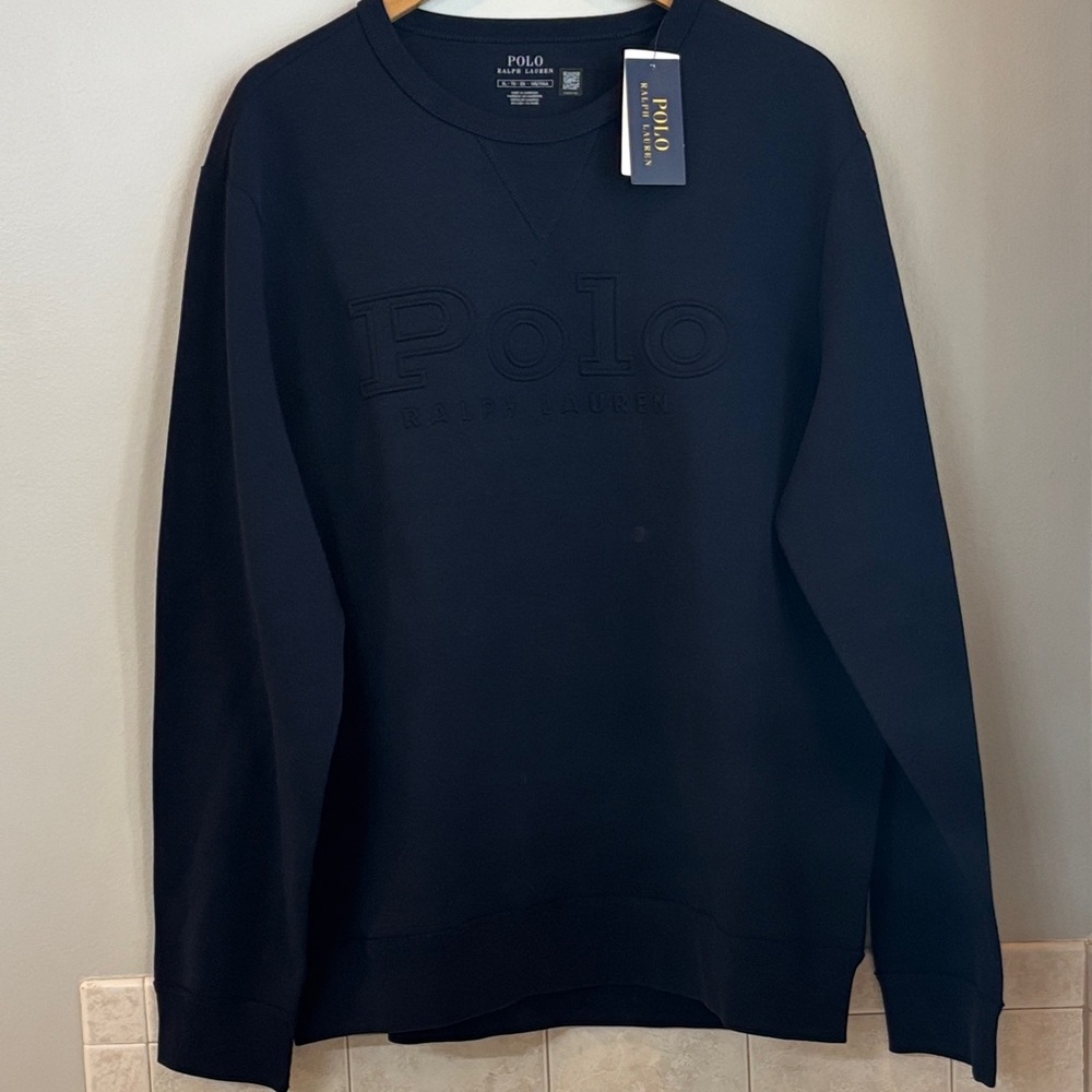 Polo by Ralph Lauren Men's XL Navy Crewneck Sweater New